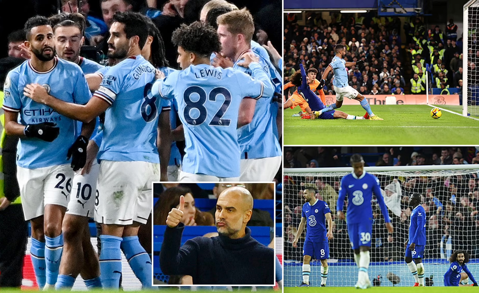 Vòng 19 Ngoại hạng Anh: Man City giành 3 điểm trước Chelsea

